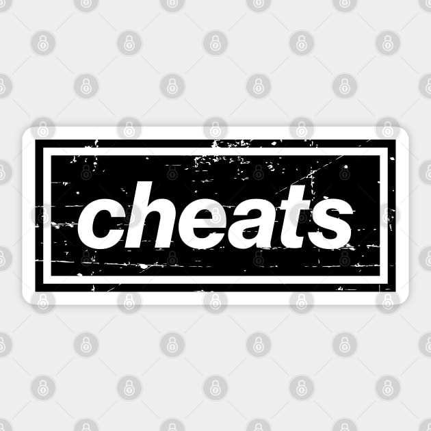 City Cheats 115 Oasis Indie Music Manchester Black Sticker by Butter Creative